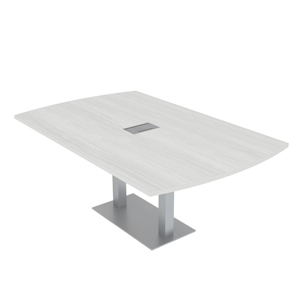 45.25 in W, 84 in L, 29 in H, Engineered Wood Top, White